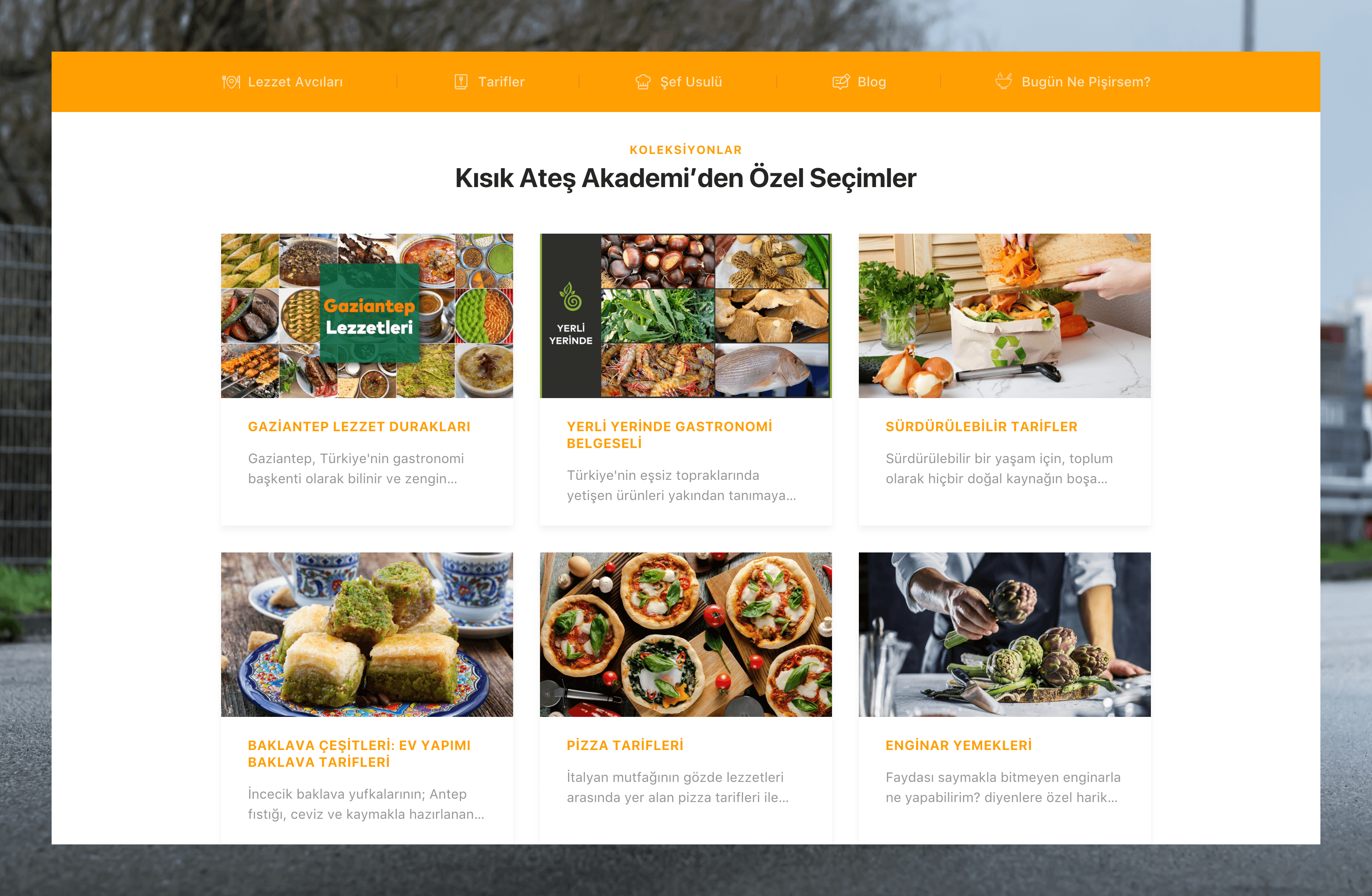 Recipe grid