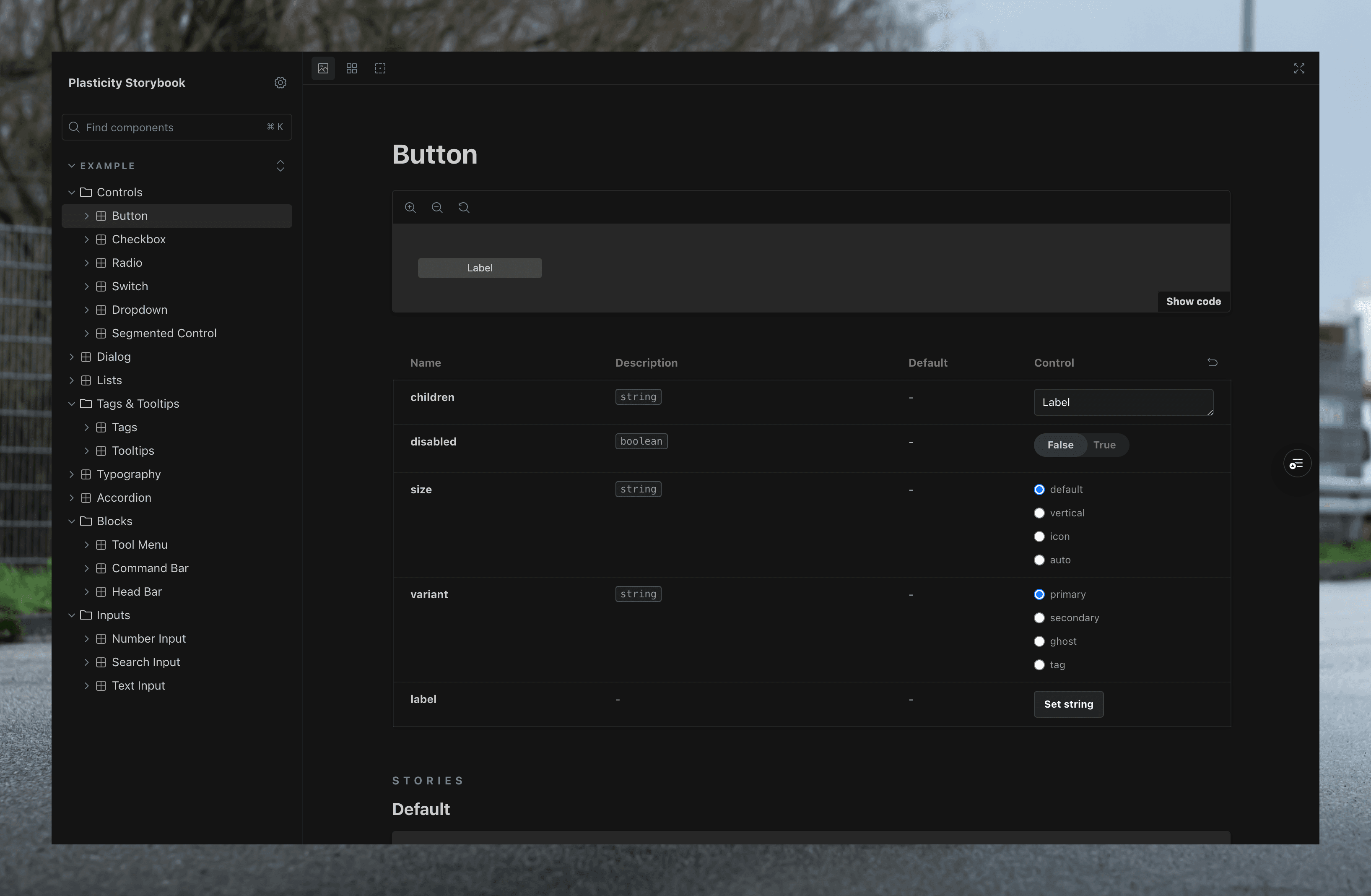 Main interface